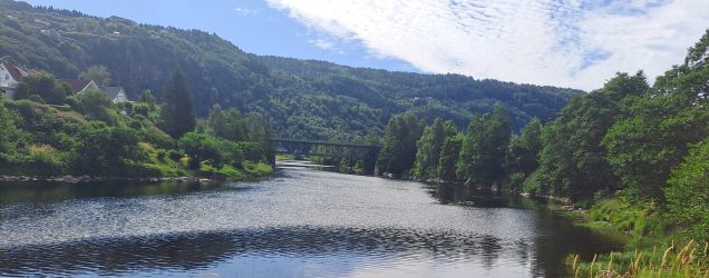 Landschaft bei Kvinesdal und Kvinlog in Südnorwegen