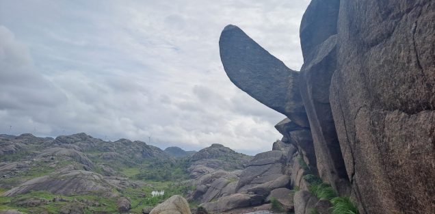 Trollpikken Felsformation bei Egersund in Norwegen