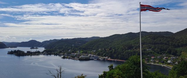 Flekkefjord an der Küste von Südnorwegen